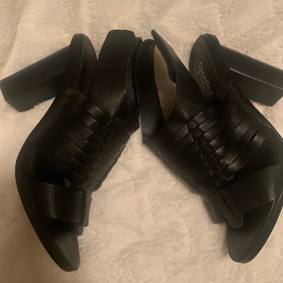 Charles David Shoes - Charles David Black Chunky Heel